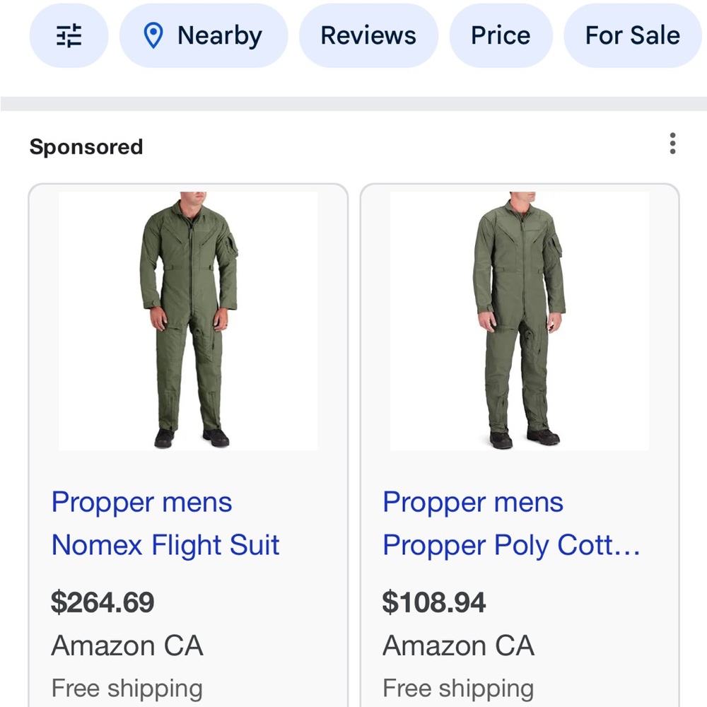 Propper Men's Olive Flight Suit